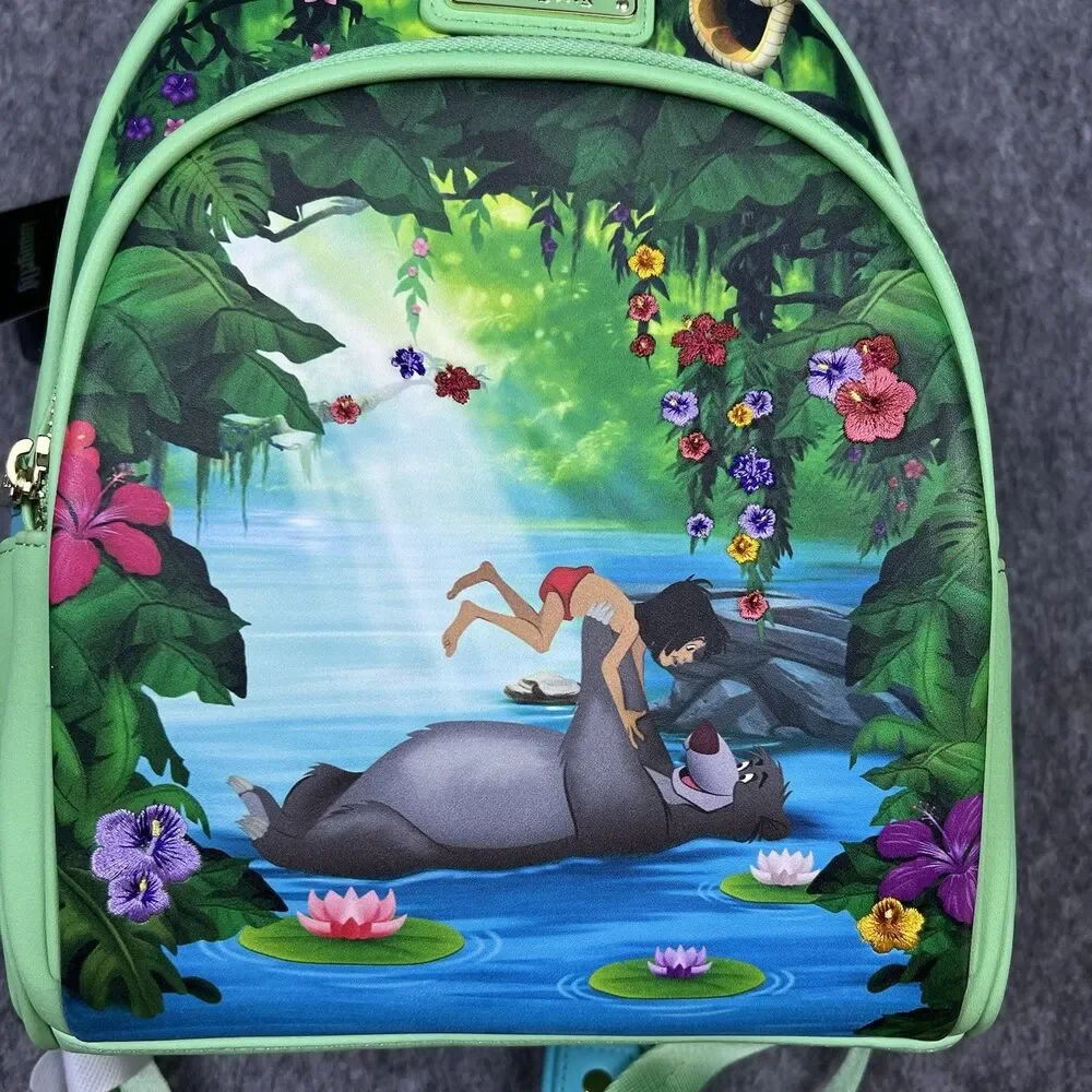 Loungefly Disney The Jungle Book Mowgli & Baloo Mini Backpack New With Tags